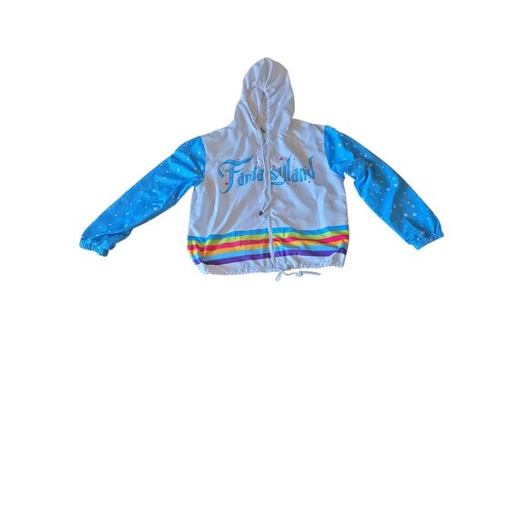 Disney Parks Magic Kingdom Fantasyland Windbreaker Jacket Adult Large - Picture 1 of 9